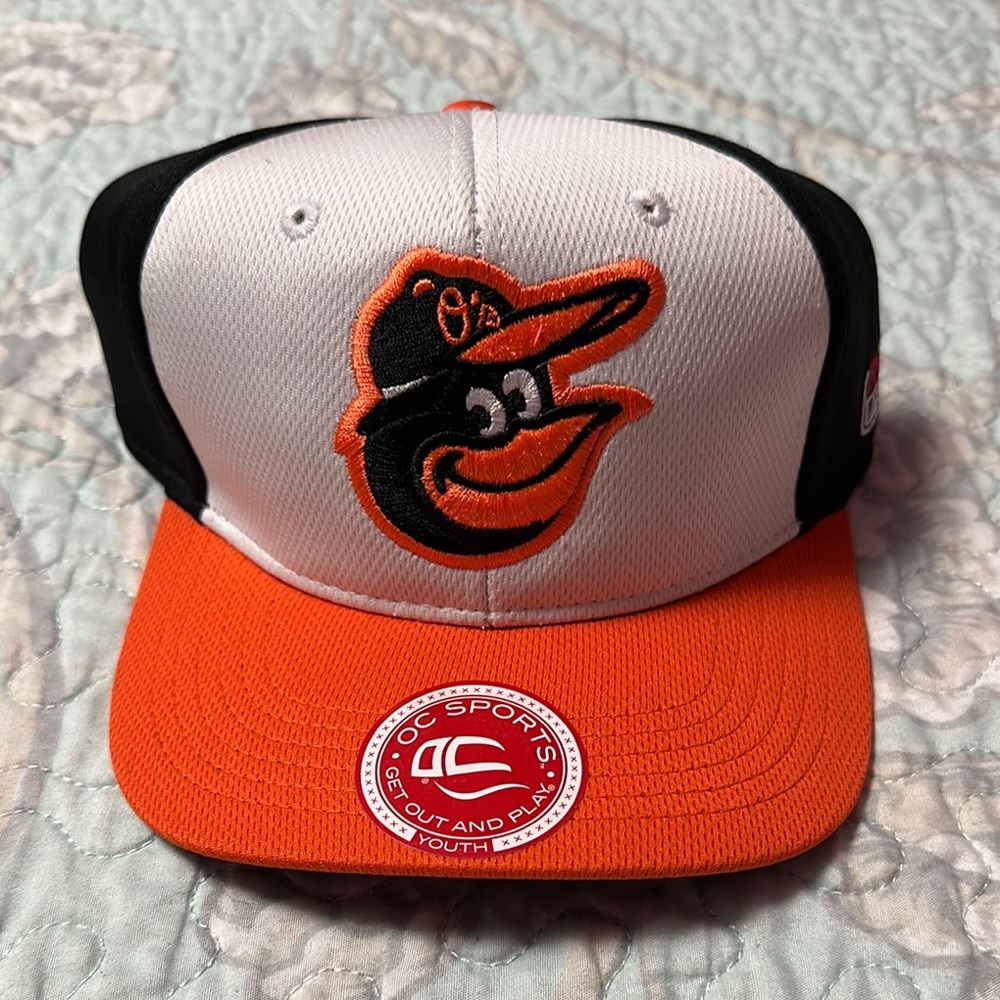 Kids Baltimore Orioles Cap - Black, White, and Orange